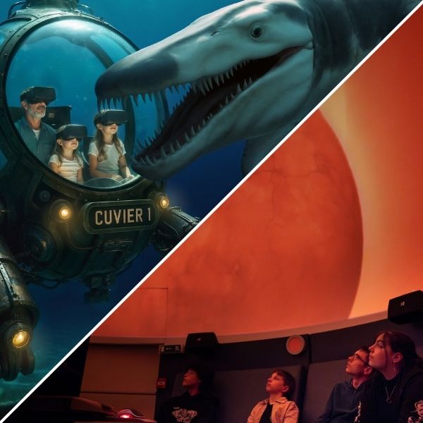 Pack Mission Jurassique en réalité virtuelle + Visite libre du musée + Planétarium Apollo 11